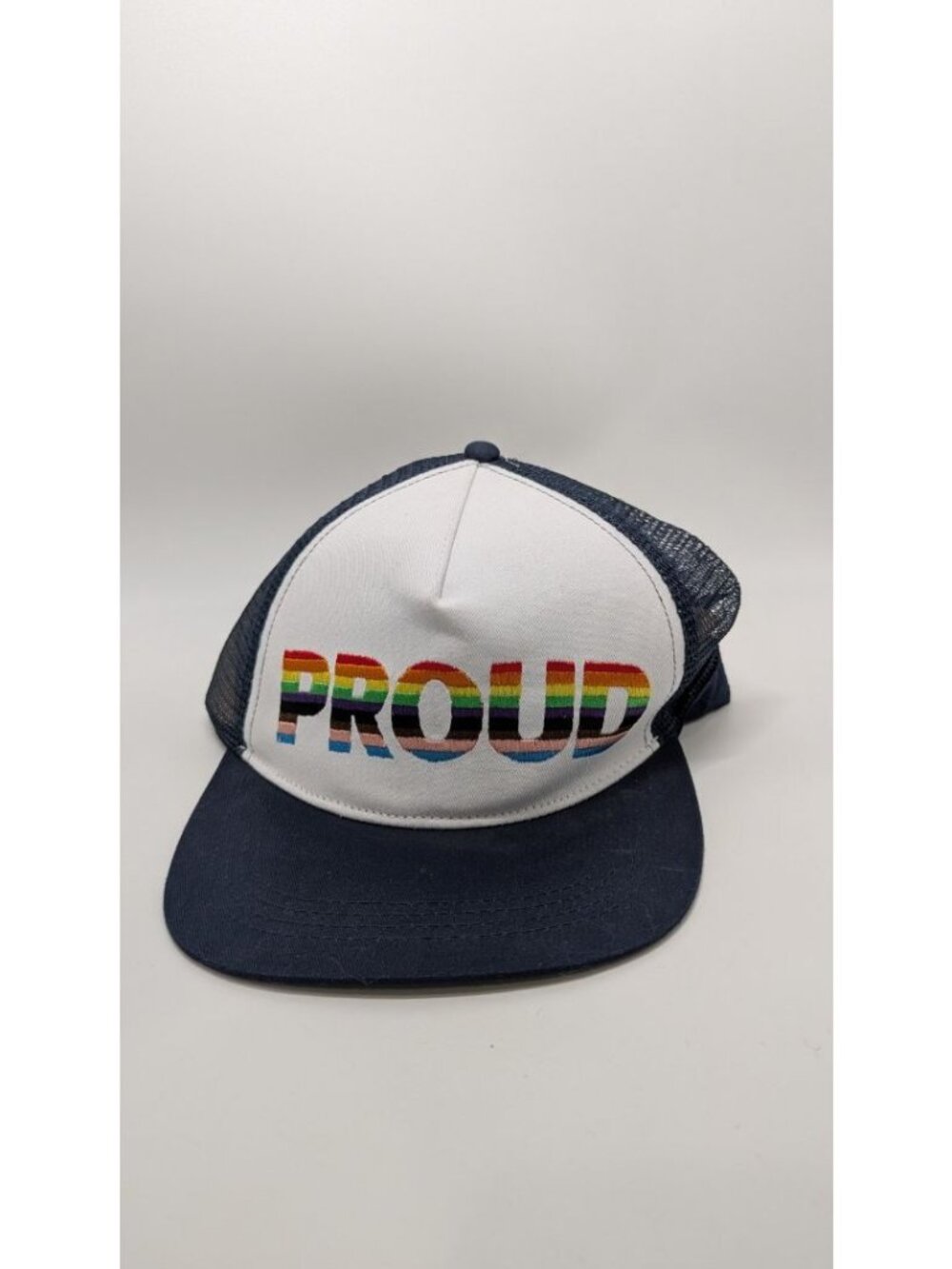 The Phluid Project Navy "Proud" Pride Trucker Hat